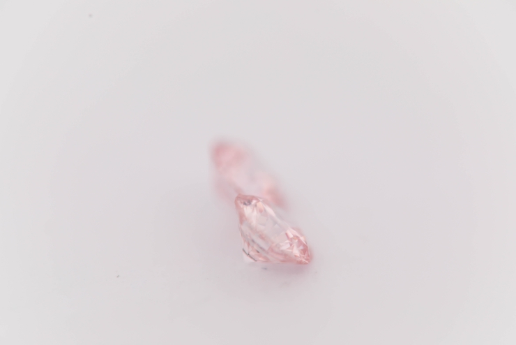0.31ct Pair Of Natural Loose Fancy Light Pink Diamonds From
